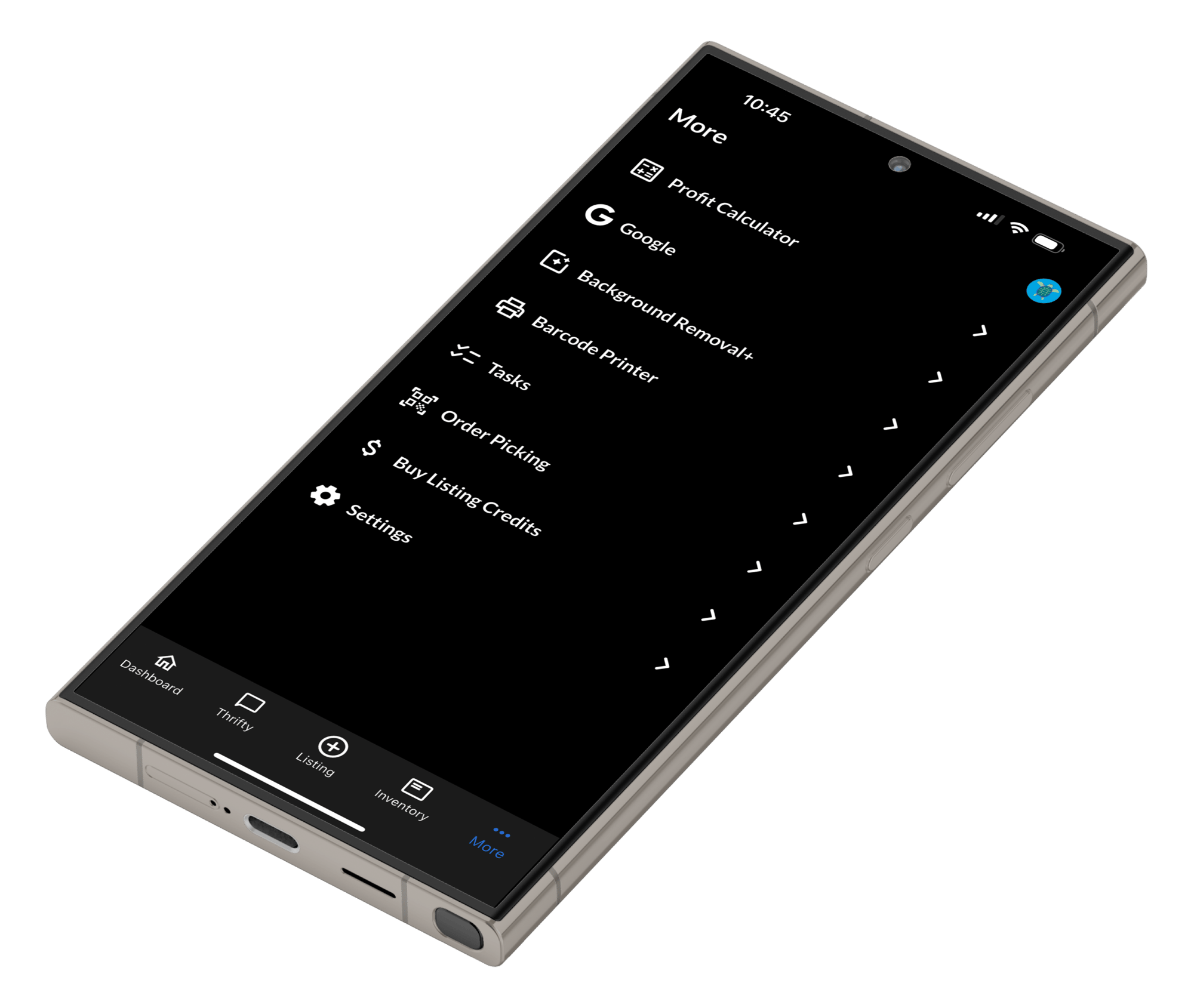 Settings screenshot
